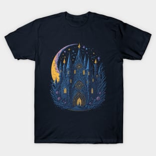 Gothic School at Night Time T-Shirt